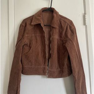 Very flattering brown corduroy jacket